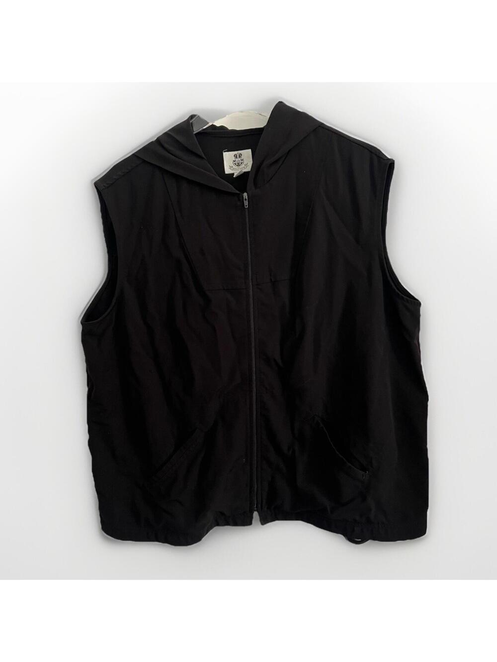 Renfrew Hooded Vest Mens Large Black Full Zip Sleeveless Jacket Made in USA